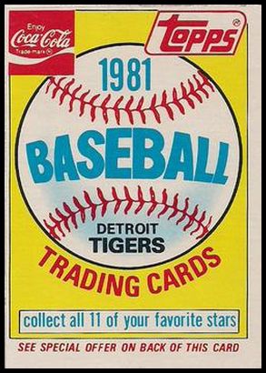 Tigers Ad Card